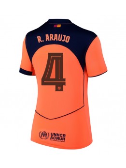 Ženski Nogometna dresi replika Barcelona Ronald Araujo #4 Tretji 2025-26 Kratek rokav Ženski Nogometna dresi replika Barcelona Ronald Araujo #4 Tretji 2025-26 Kratek rokav